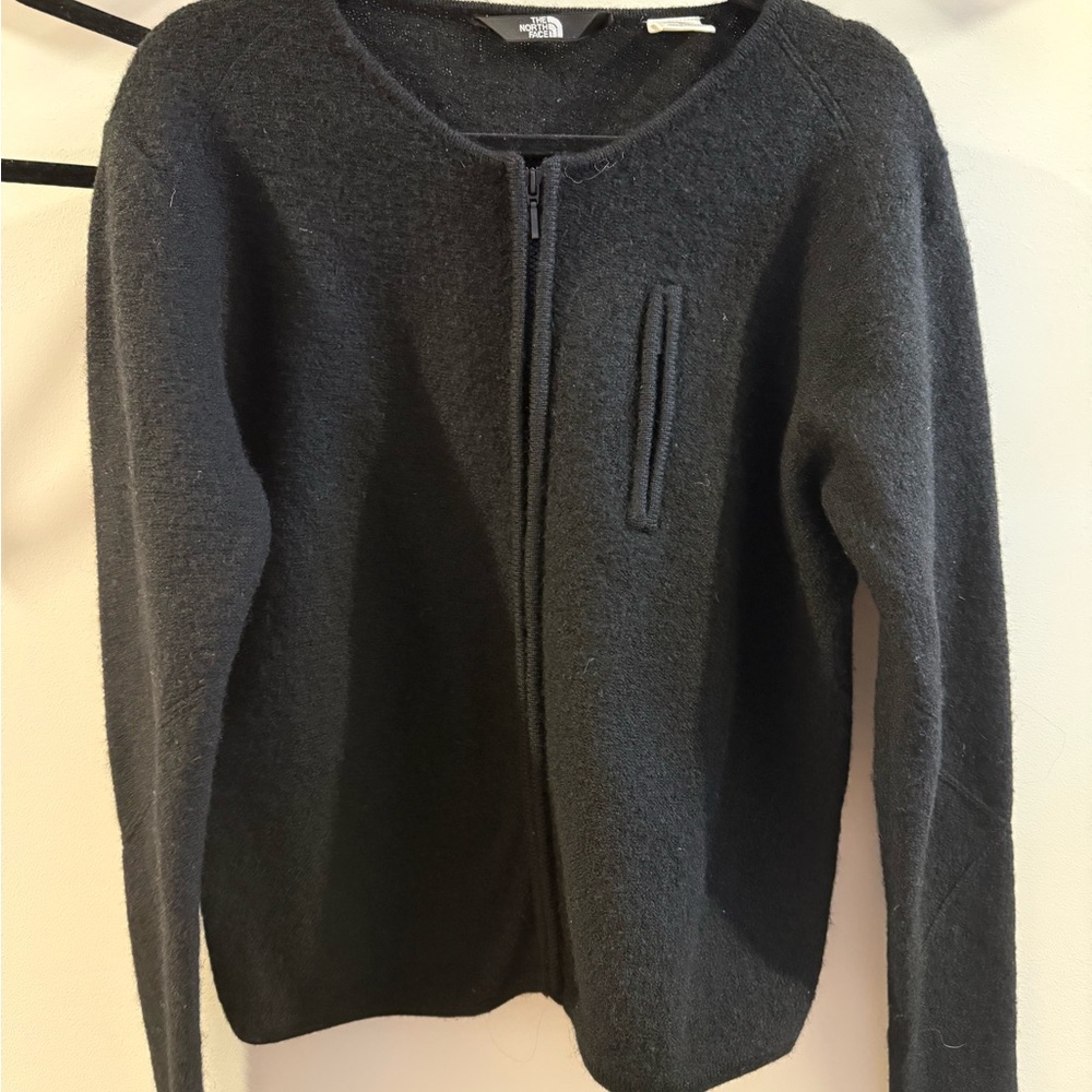 The North 100% Wool Zip Cardigan